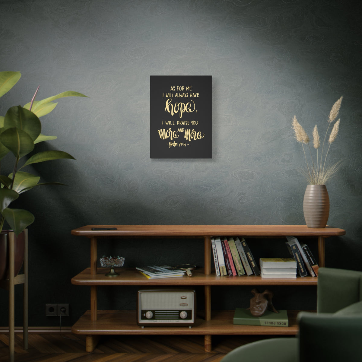 Scripture Canvas As For Me I Will Always Have Hope Psalm 71:14 Christian Wall Art Bible Verse Print Ready To Hang-Express Your Love Gifts
