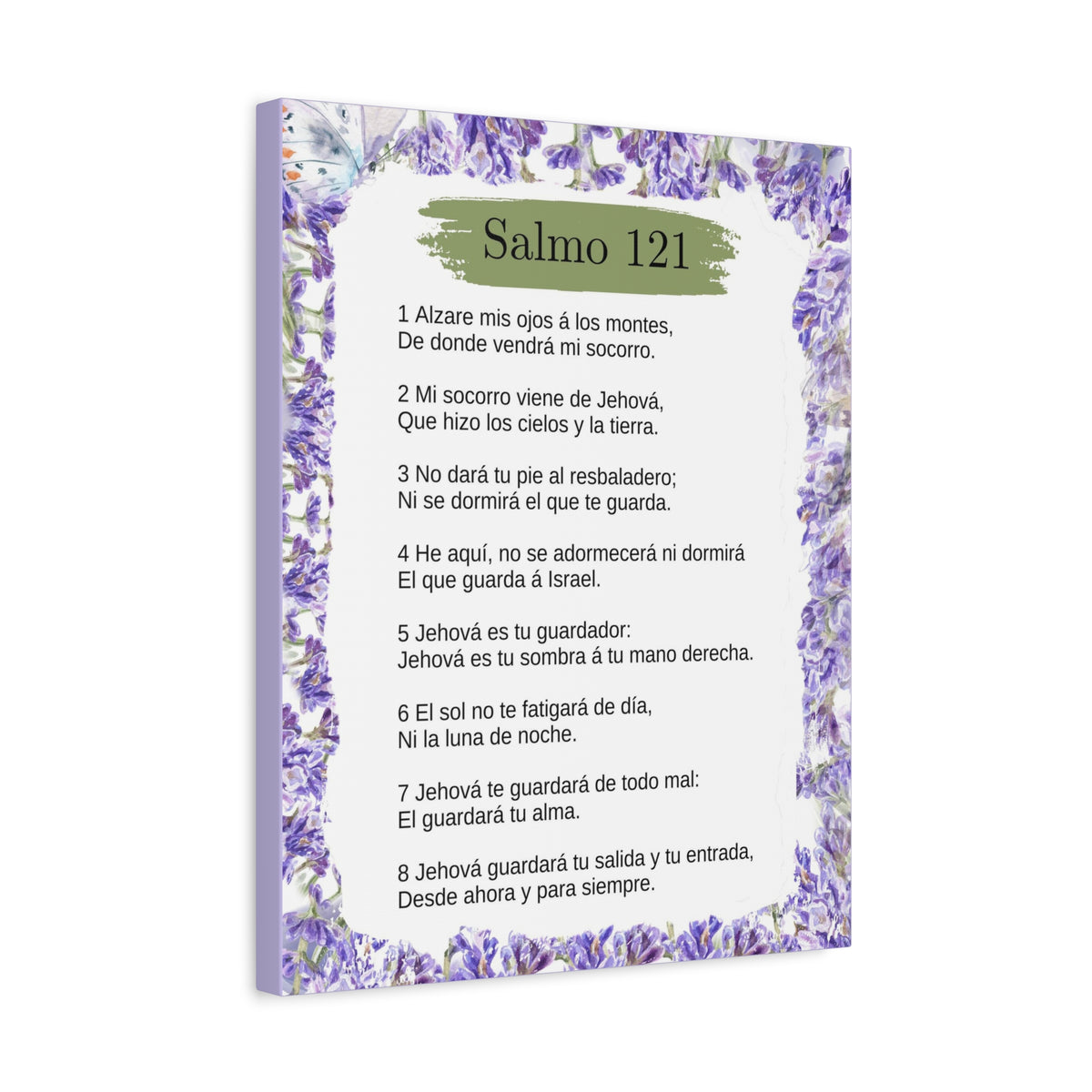 Salmo 121 Impresion De Arte Crist en Pared Lista Para Colgar in Spanish Ready to Hang Bible Canvas Unframed-Express Your Love Gifts