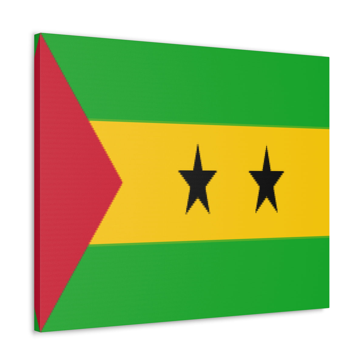 Sao Tome and Principe Country Flag Canvas Vibrant Wall Art Unframed Home Decor-Express Your Love Gifts