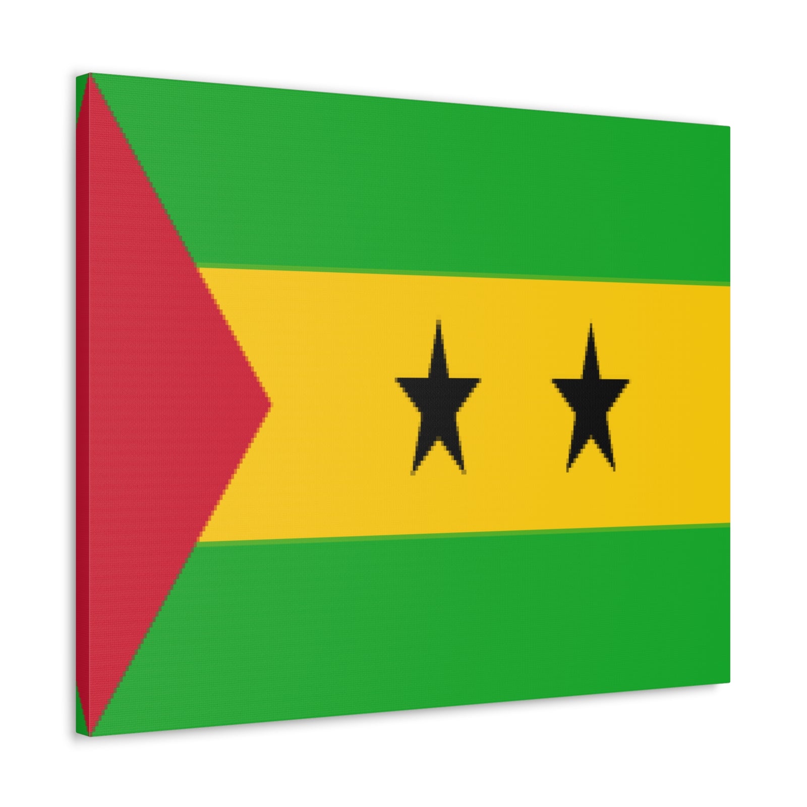 Sao Tome and Principe Country Flag Canvas Vibrant Wall Art Unframed Home Decor-Express Your Love Gifts