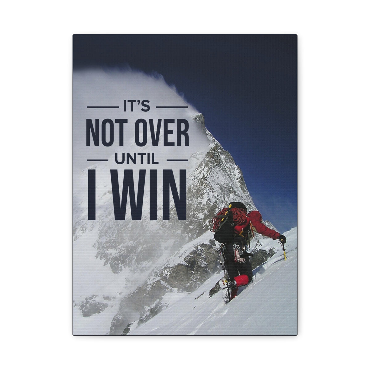 It's Not Over Till I Win Motivational Verse Inspiring Wall Art-Express Your Love Gifts