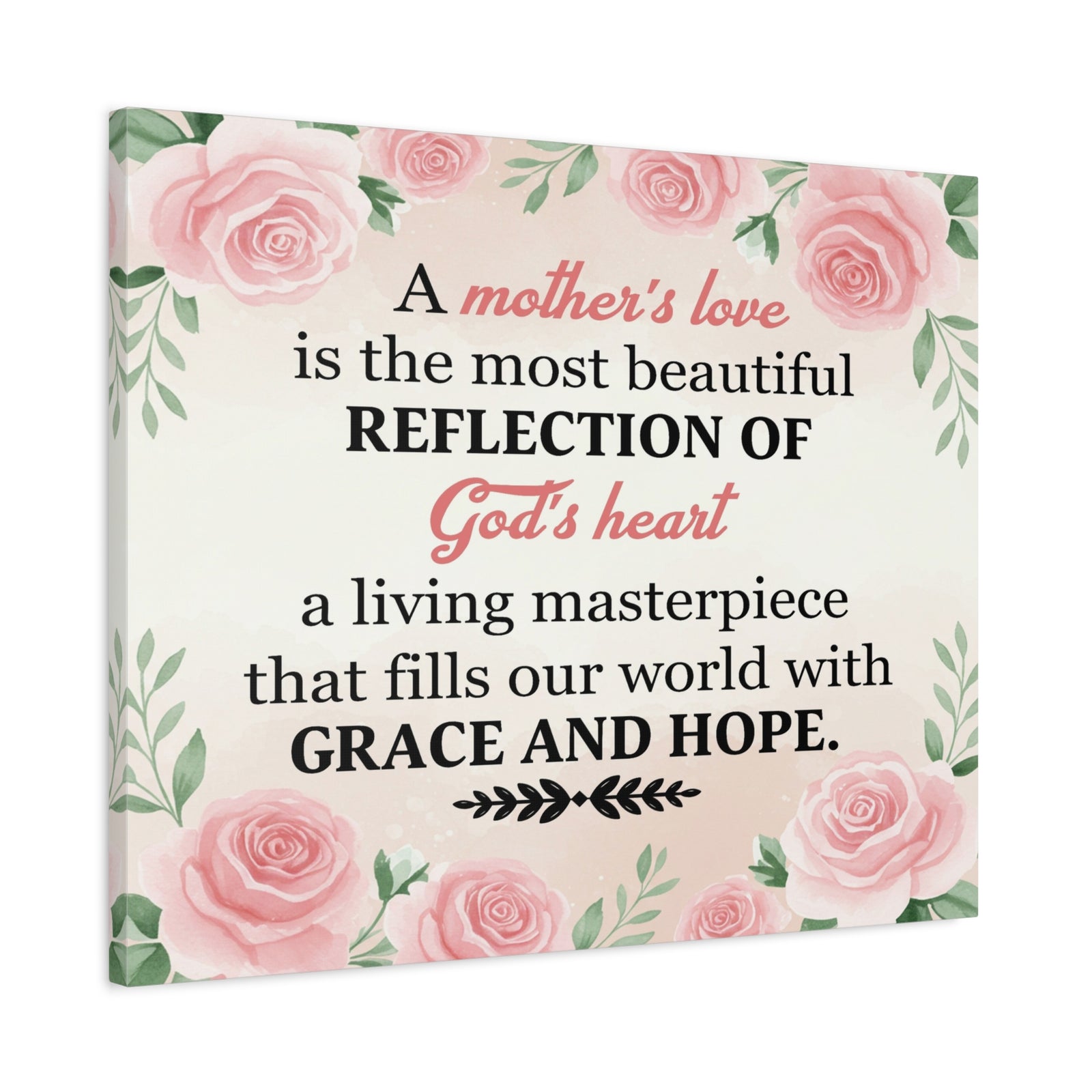 Inspirational Canvas Grace and Hope Wall Decor for Home Office Gym Inspiring Success Quote Print Ready to Hang Unframed-Express Your Love Gifts