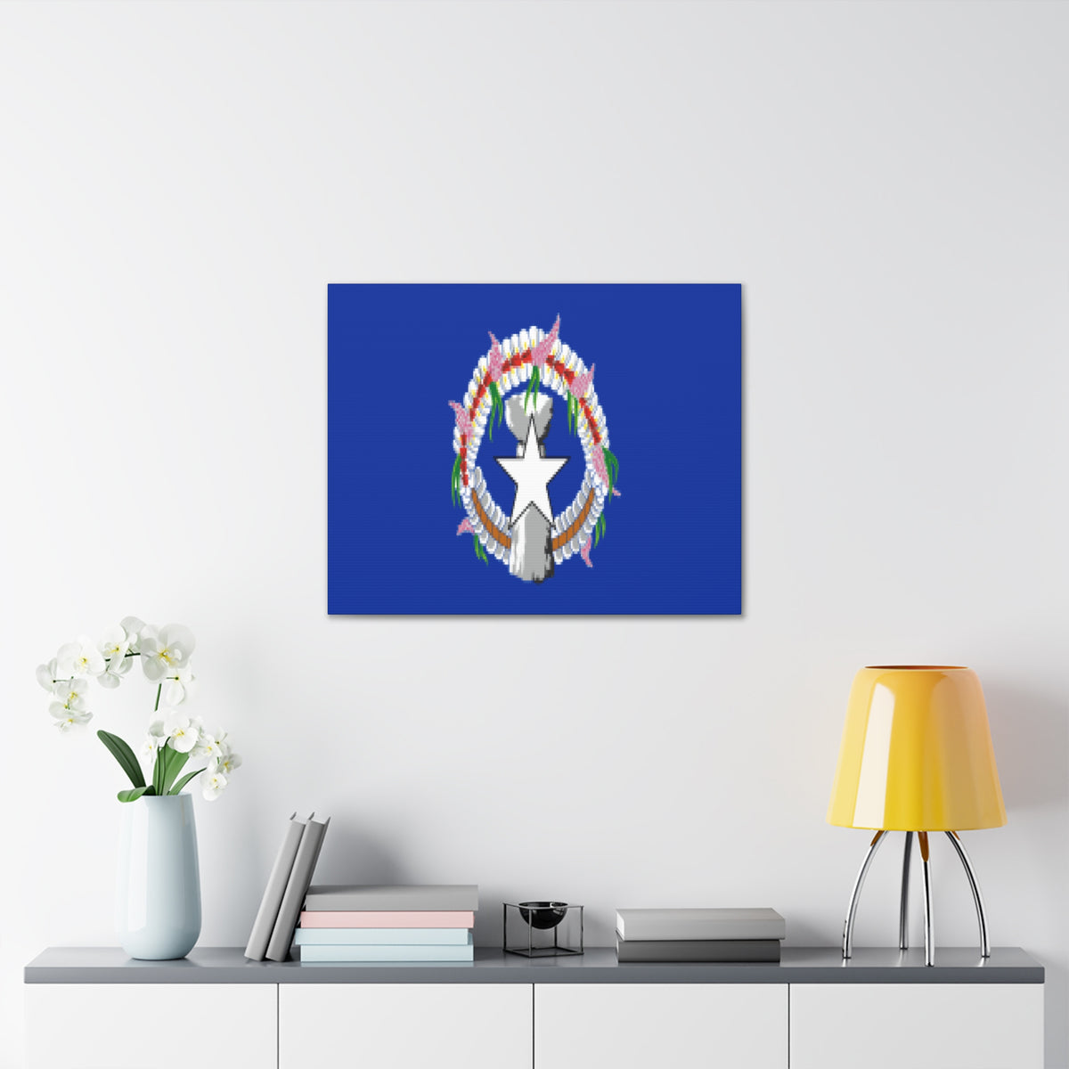 Northern Mariana Islands Country Flag Canvas Vibrant Wall Art Unframed Home Decor-Express Your Love Gifts