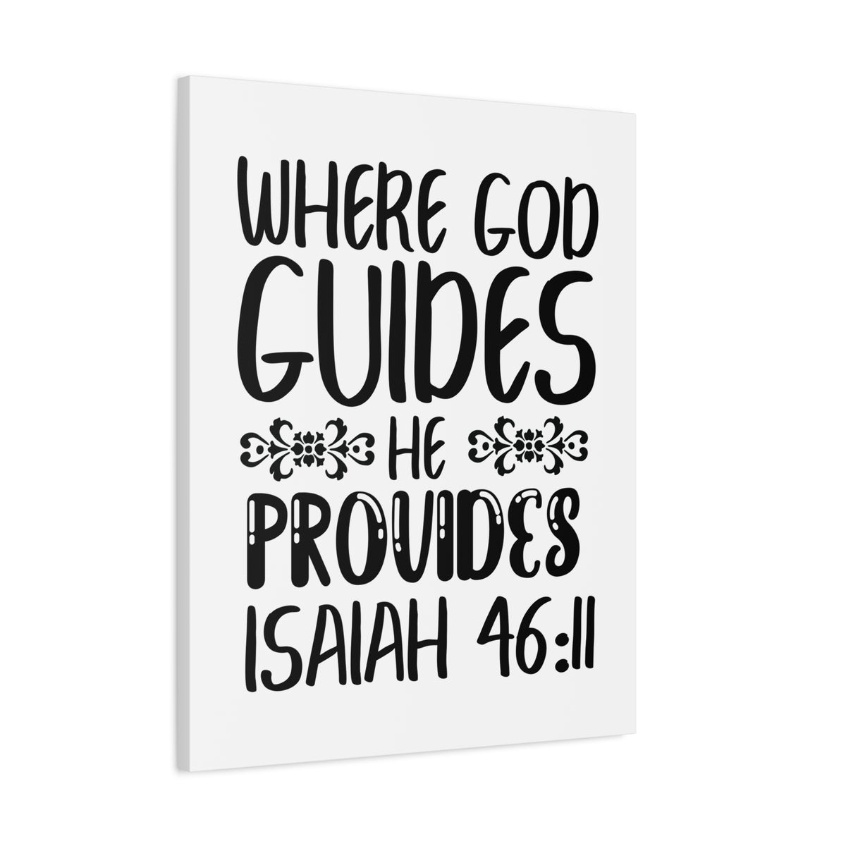 Scripture Walls Isaiah 46:11 Where God Guides Bible Verse Canvas Christian Wall Art Ready to Hang Unframed-Express Your Love Gifts