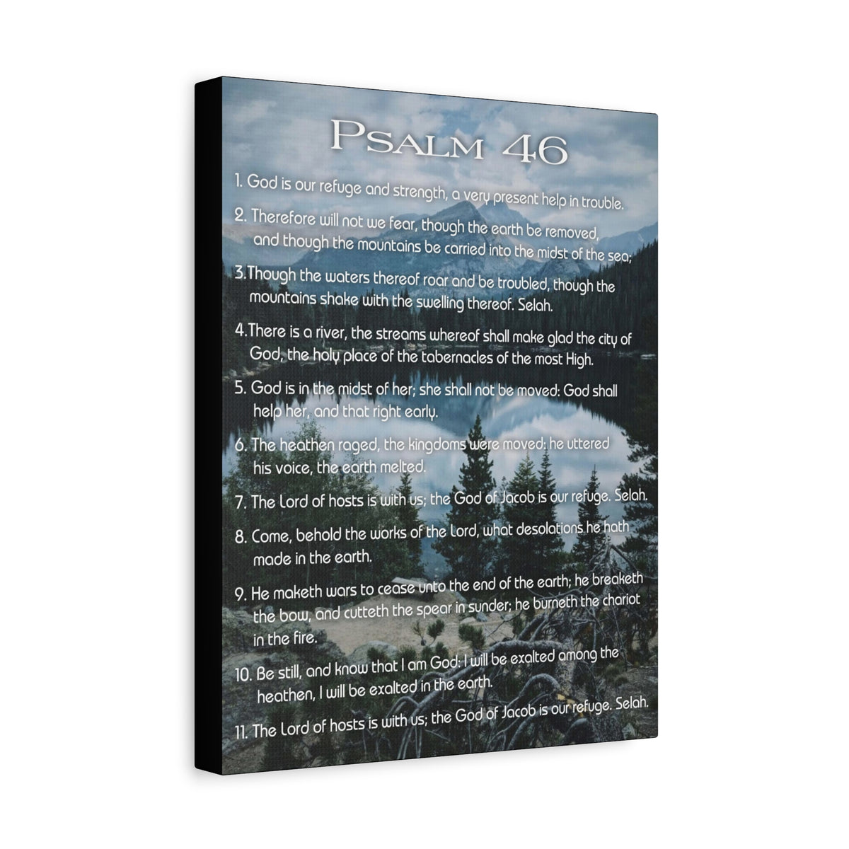Scripture Walls Lord Reign In Me Psalm 46:11 Colored Christian Wall Art Print Ready to Hang-Express Your Love Gifts