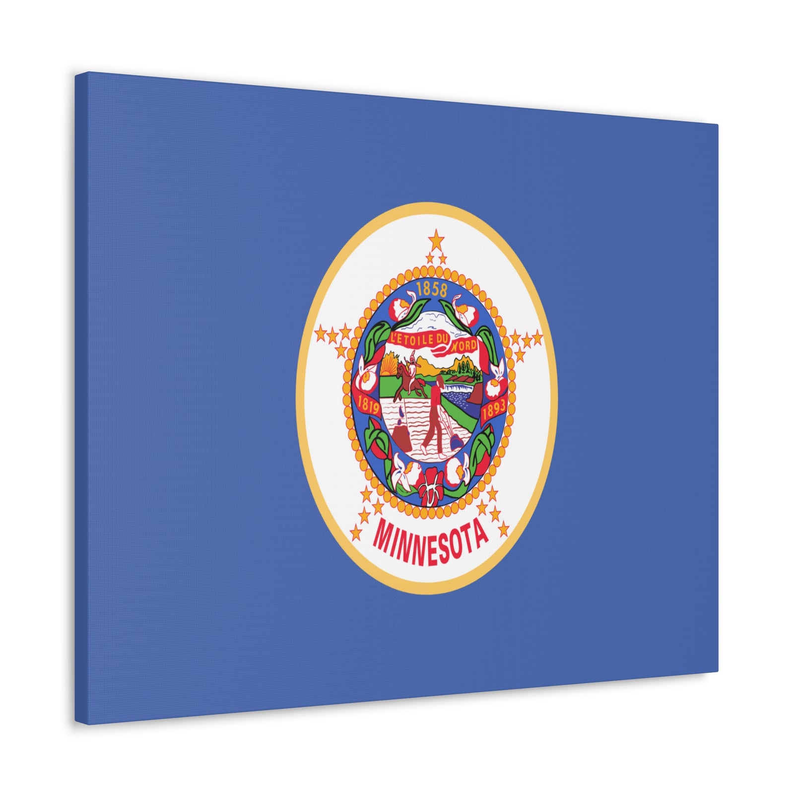 Minnesota Stage Flag Canvas Vibrant Wall Art Unframed Home Decor-Express Your Love Gifts