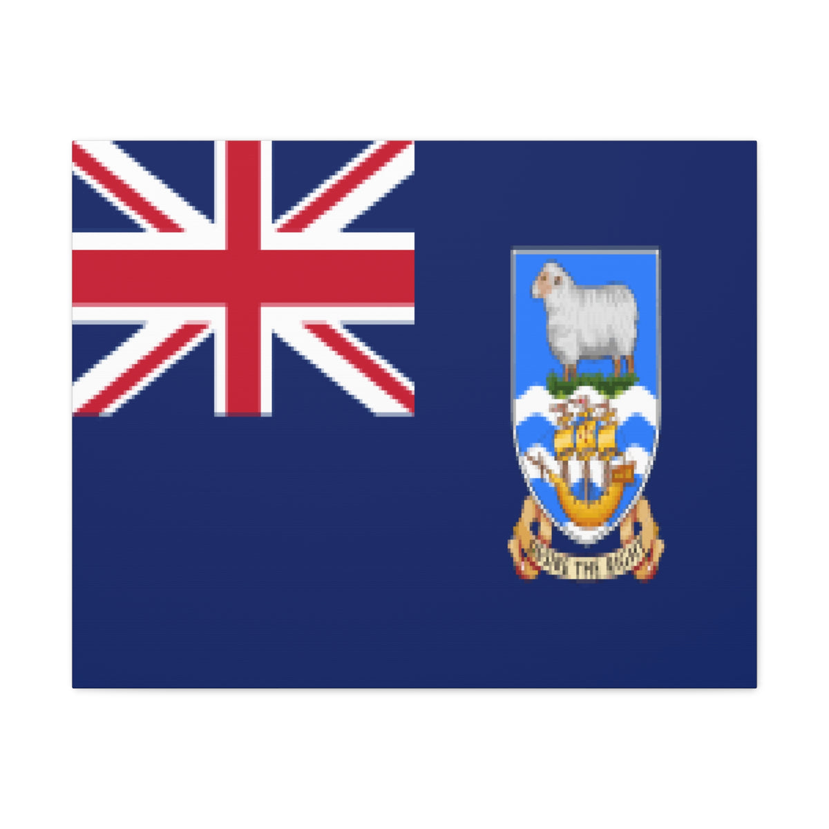 Falkland Islands Country Flag Canvas Vibrant Wall Art Unframed Home Decor-Express Your Love Gifts