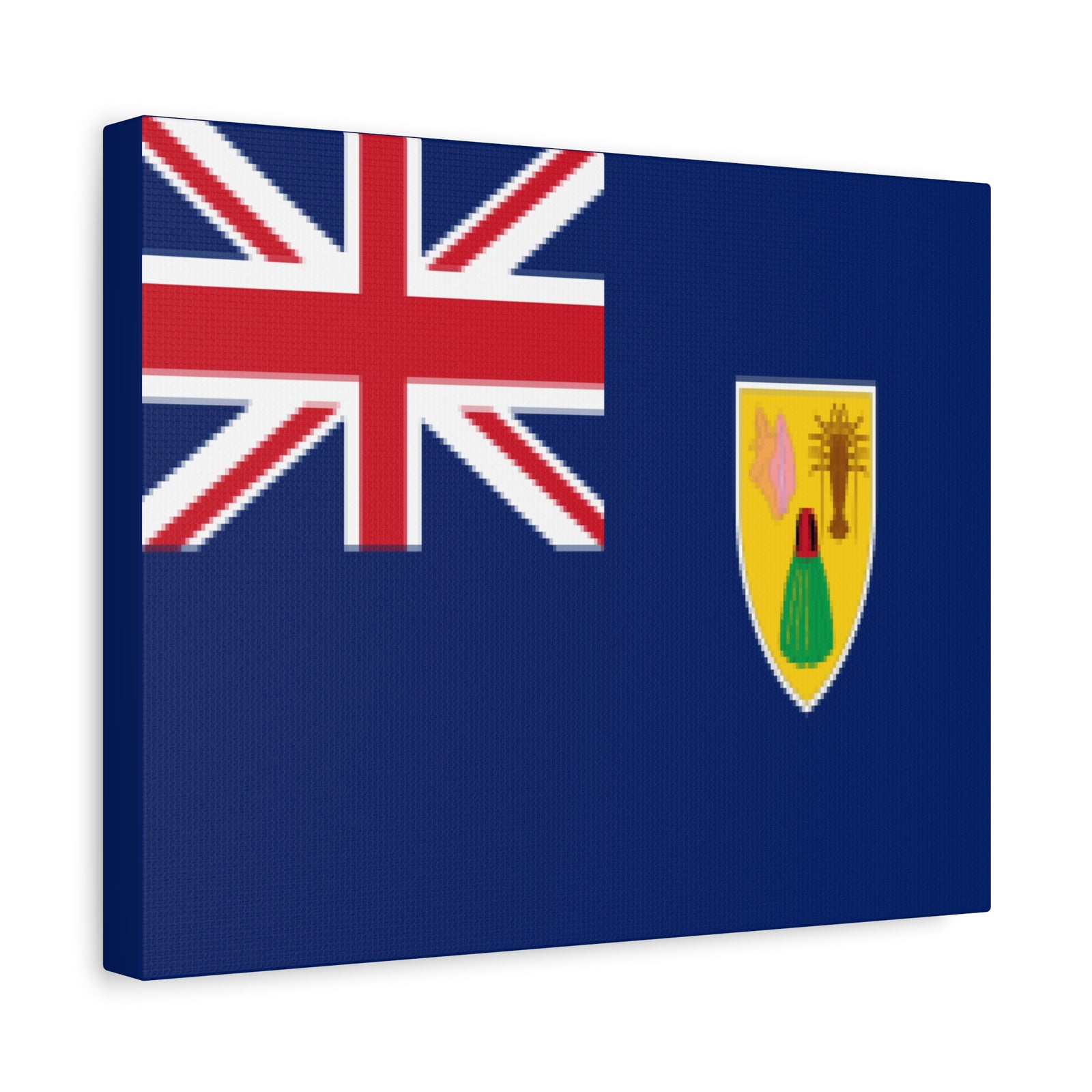 Turks and Caicos Islands Country Flag Canvas Vibrant Wall Art Unframed Home Decor-Express Your Love Gifts