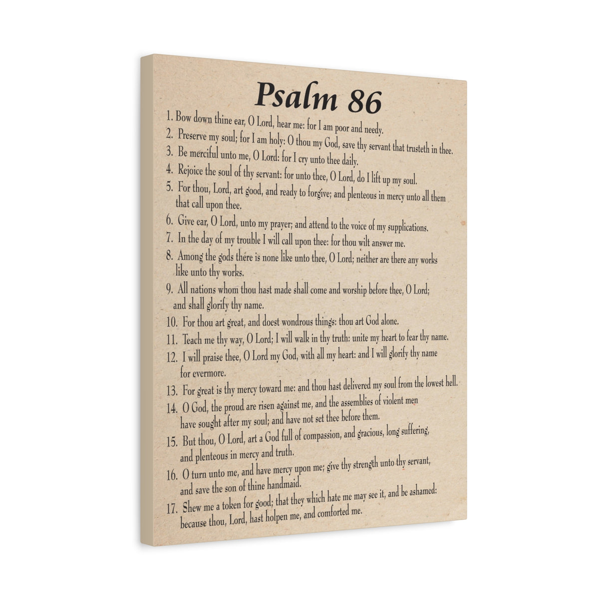 Scripture Walls Praying in Difficult Times Psalm 86:2 Bible Verse Canvas Christian Wall Art Ready to Hang-Express Your Love Gifts