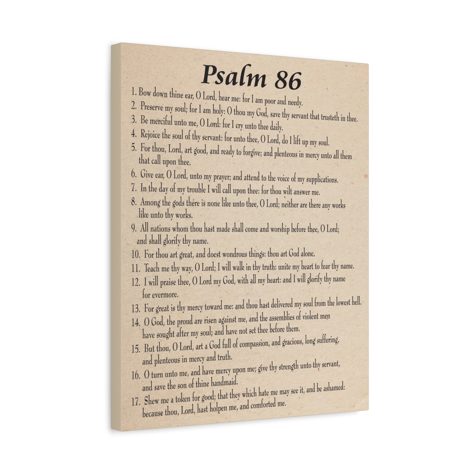 Scripture Walls Praying in Difficult Times Psalm 86:2 Bible Verse Canvas Christian Wall Art Ready to Hang-Express Your Love Gifts