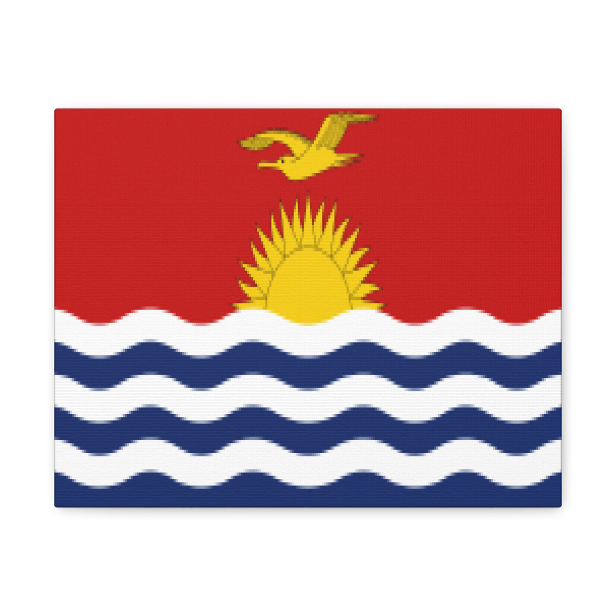 Kiribati Country Flag Canvas Vibrant Wall Art Unframed Home Decor-Express Your Love Gifts
