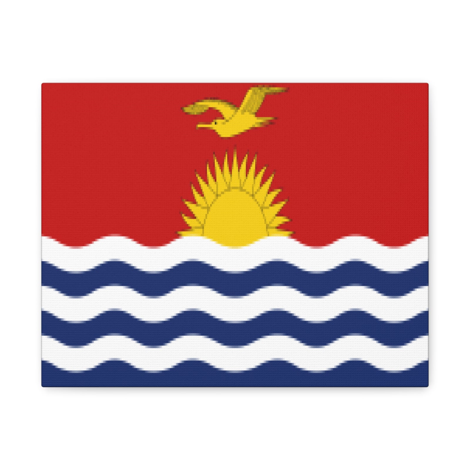 Kiribati Country Flag Canvas Vibrant Wall Art Unframed Home Decor-Express Your Love Gifts