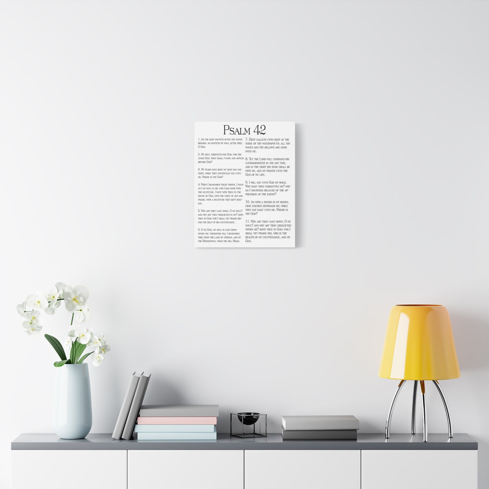 Scripture Walls Faith in God Alone Psalm 62:8 Christian Wall Art Print Ready to Hang-Express Your Love Gifts