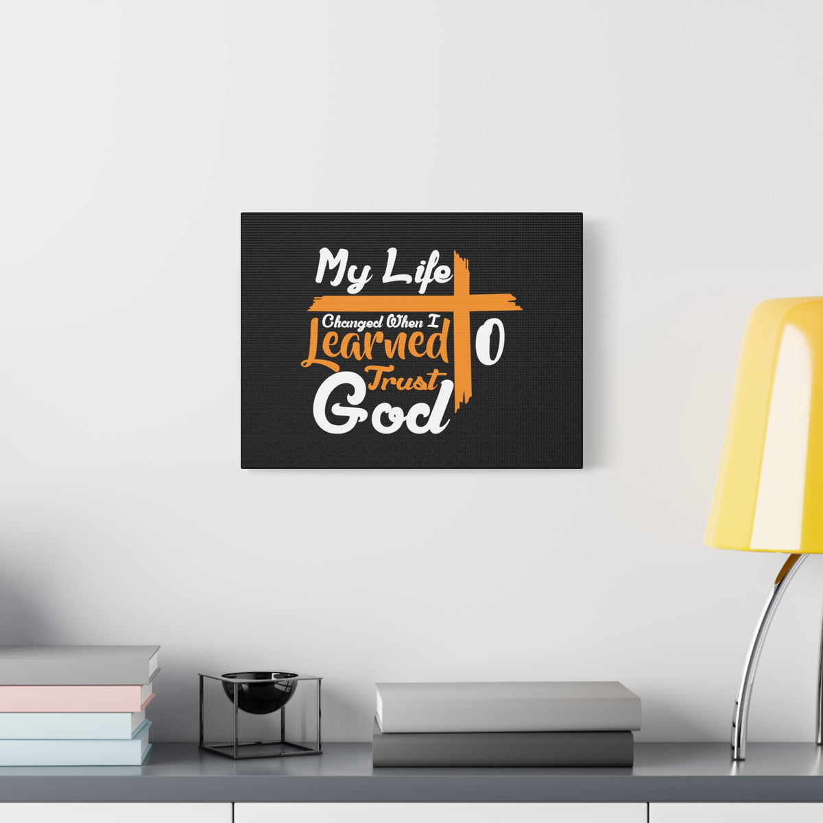 Scripture Canvas My Life Changed PSALM 37:3 Christian Wall Art Bible Verse Print Ready to Hang-Express Your Love Gifts
