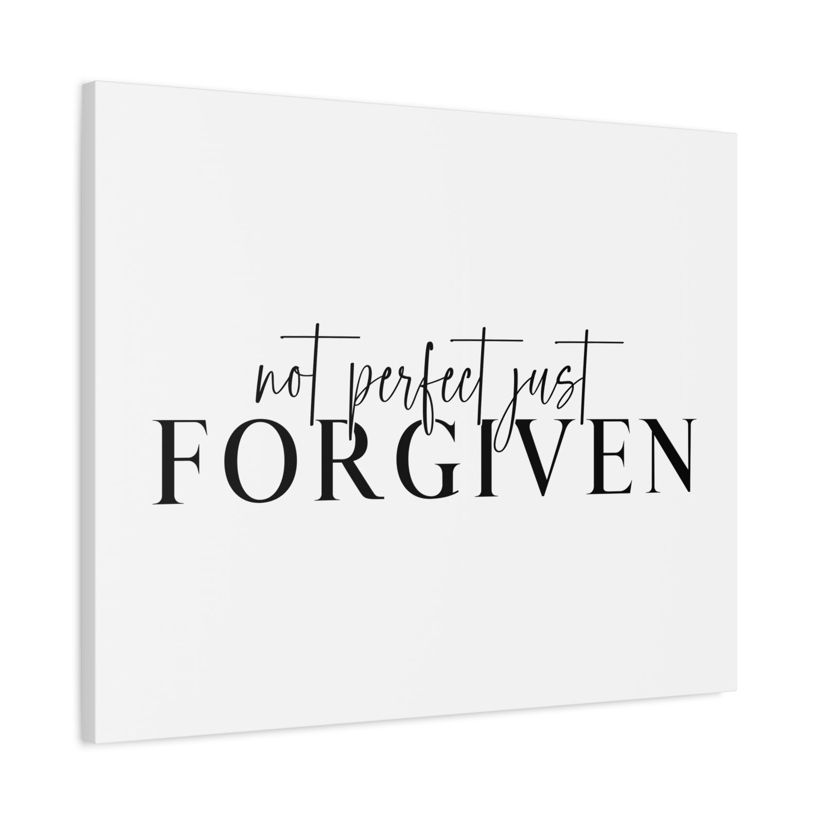 Scripture Canvas Just Forgiven Ephesians 1:7 Christian Wall Art Print Ready to Hang-Express Your Love Gifts