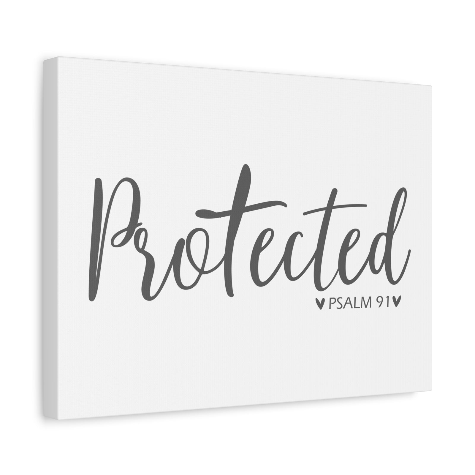 Scripture Canvas Protected Psalm 91 Christian Wall Art Bible Verse Print Ready to Hang-Express Your Love Gifts
