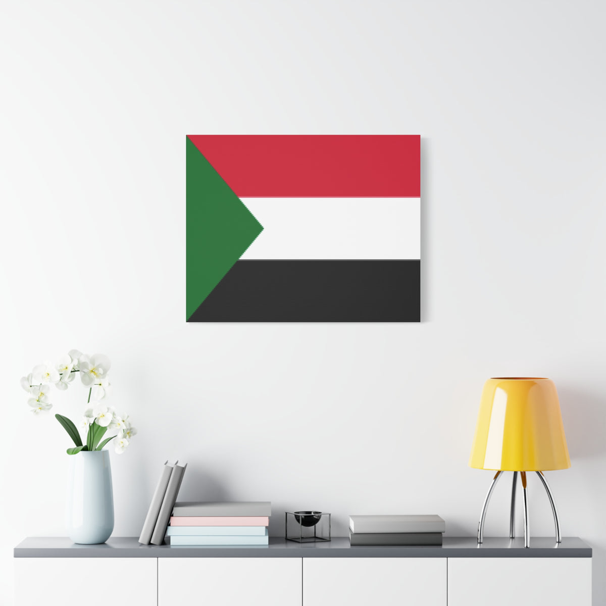 Sudan Country Flag Canvas Vibrant Wall Art Unframed Home Decor-Express Your Love Gifts