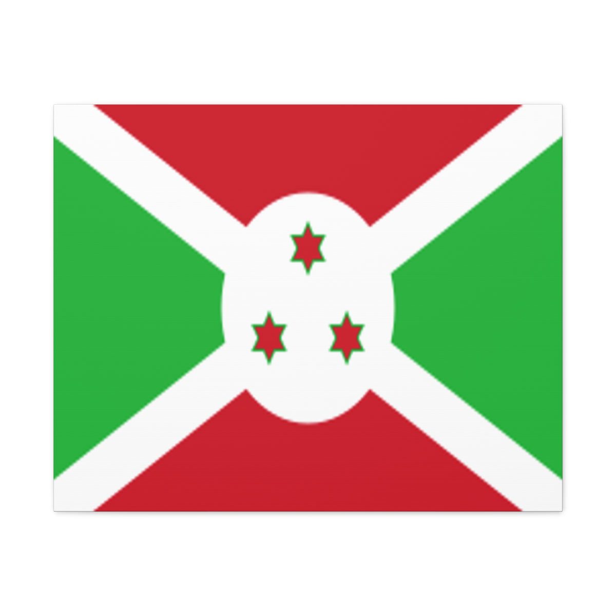 Burundi Country Flag Canvas Vibrant Wall Art Unframed Home Decor-Express Your Love Gifts