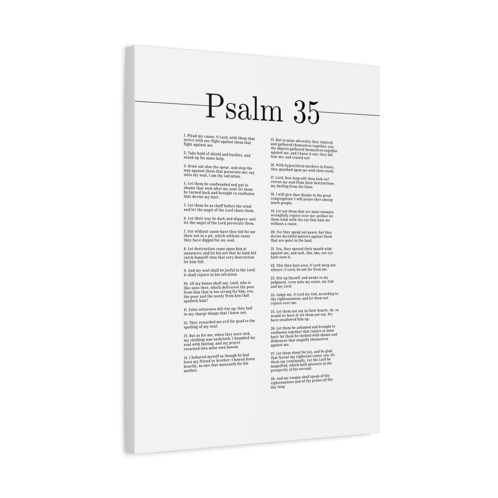 Scripture Canvas My Soul Shall Be Joyful Psalm 35 Christian Wall Art Bible Verse Print Ready to Hang-Express Your Love Gifts