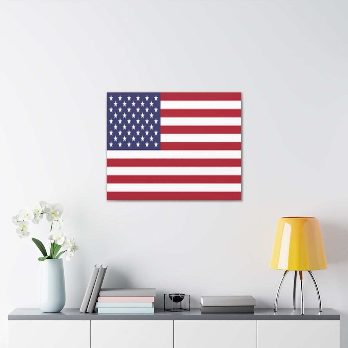 United States Country Flag Canvas Vibrant Wall Art Unframed Home Decor-Express Your Love Gifts