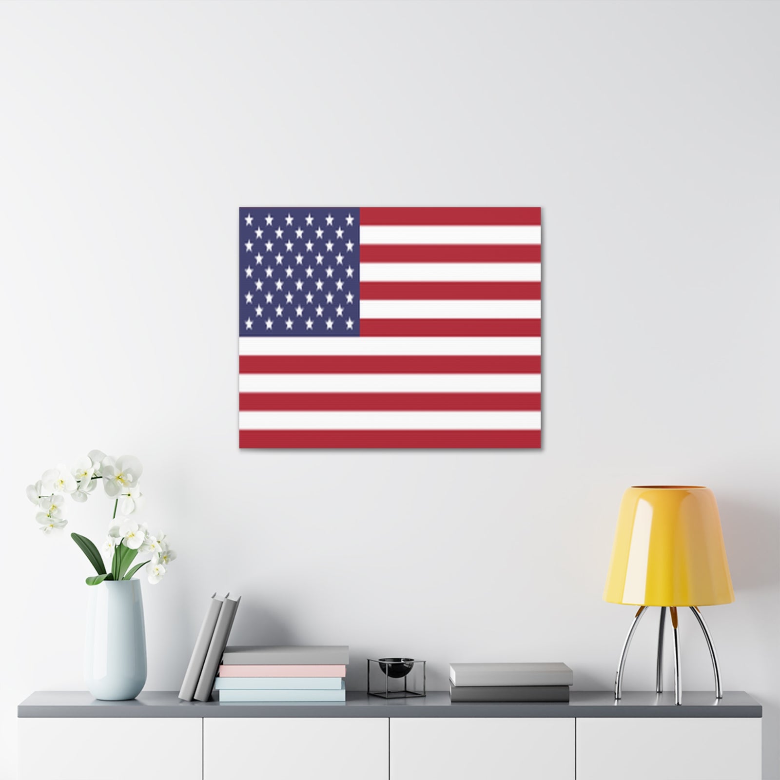 United States Country Flag Canvas Vibrant Wall Art Unframed Home Decor-Express Your Love Gifts