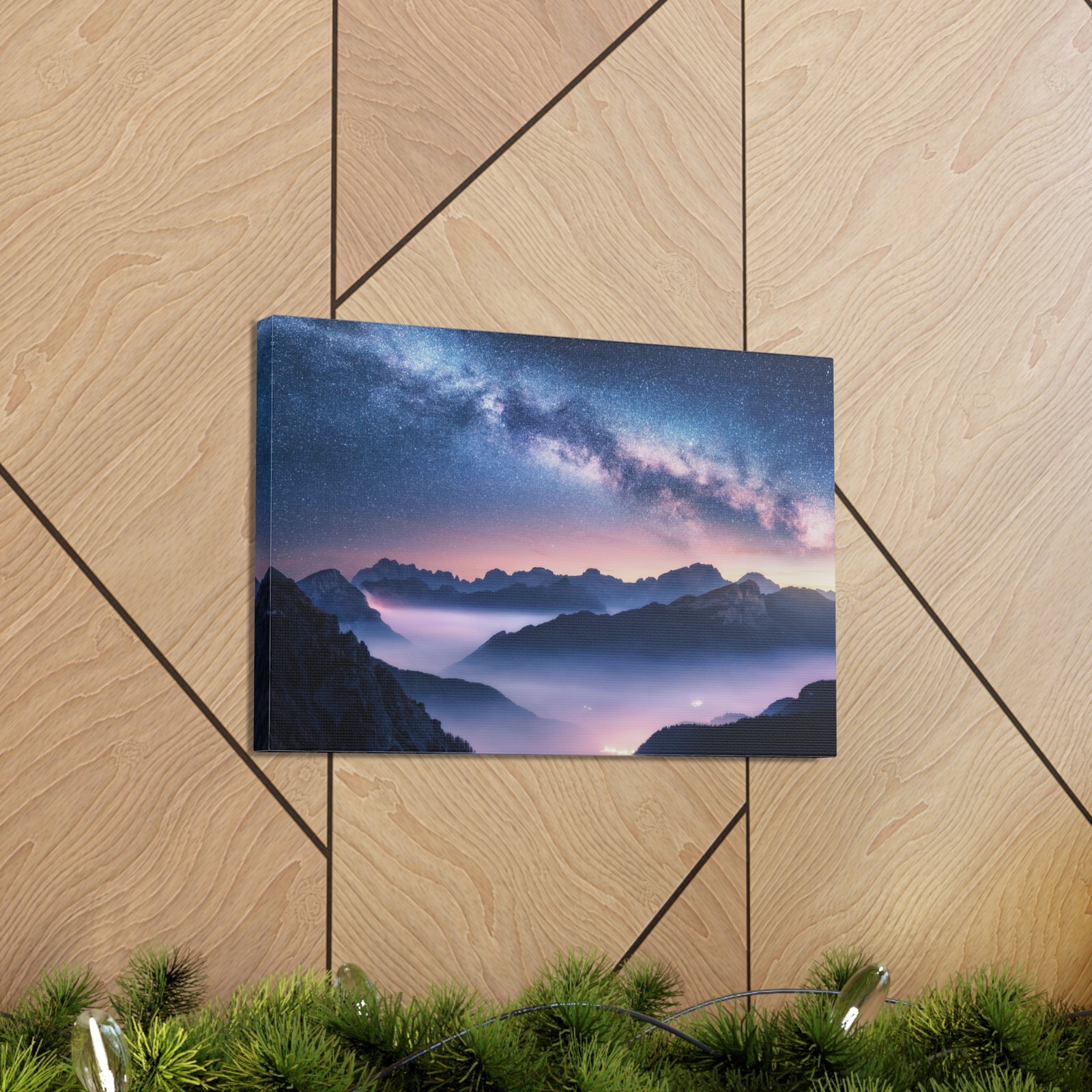 Nature Wilderness Night Sky Photography Canvas Wall Art for Home Decor Ready-to-Hang-Express Your Love Gifts