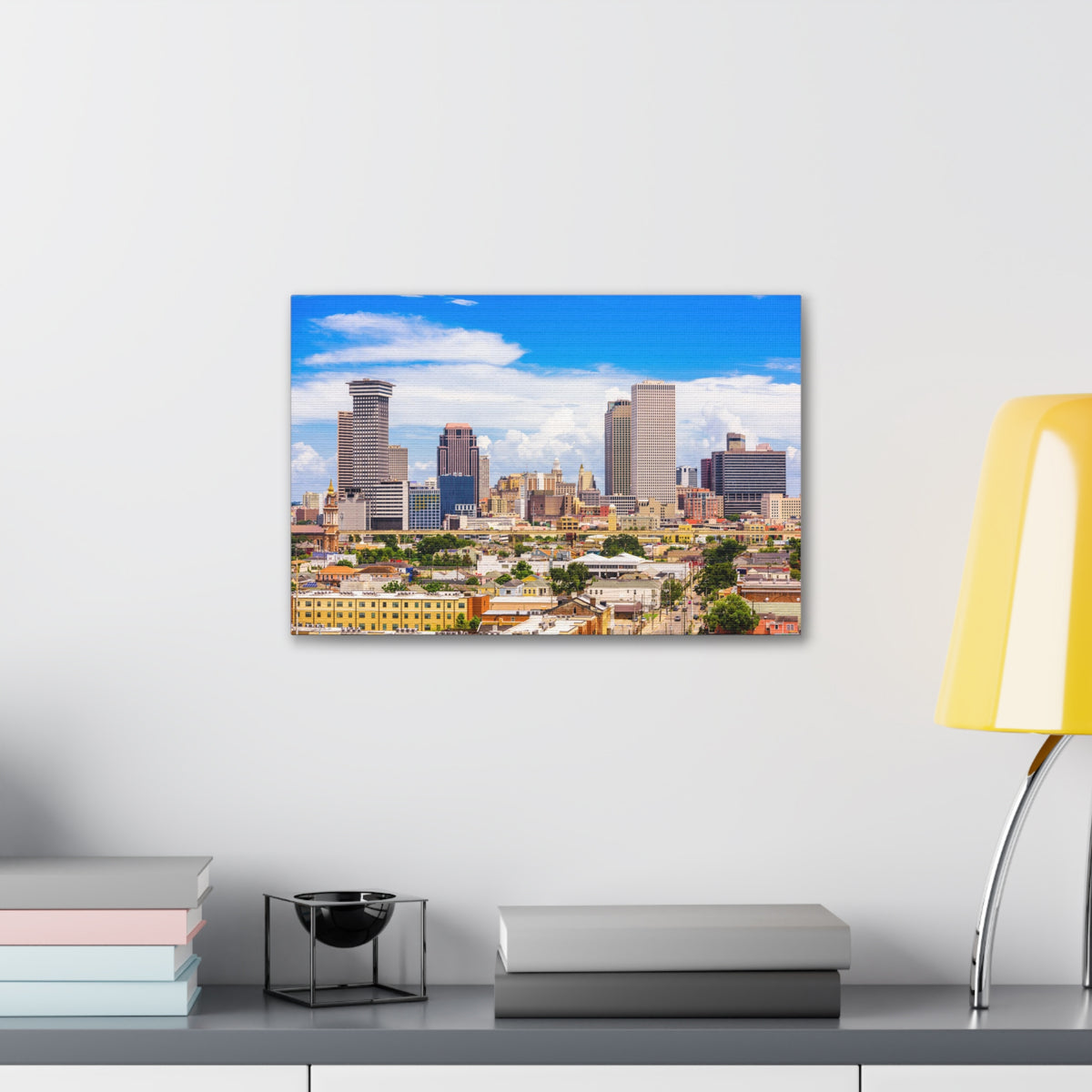New Orleans Daytime Skyline Canvas Artwork High-Quality Breathtaking Stunning Cityscape for Home Decor Ready to Hang-Express Your Love Gifts