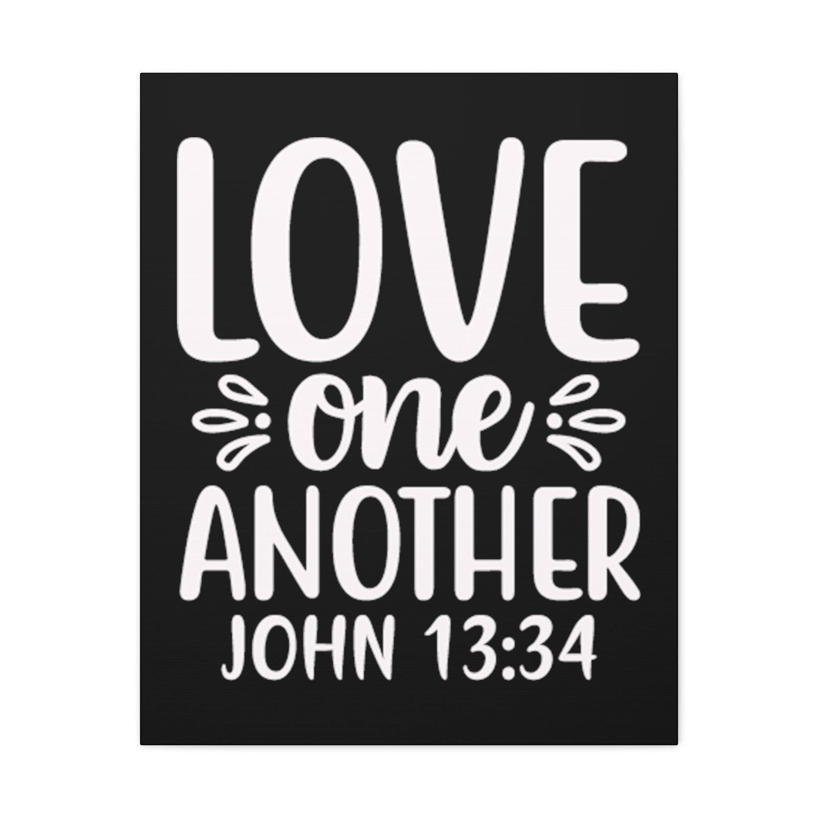 Scripture Walls John 13:34 Love One Another Bible Verse Canvas Christian Wall Art Ready to Hang Unframed-Express Your Love Gifts
