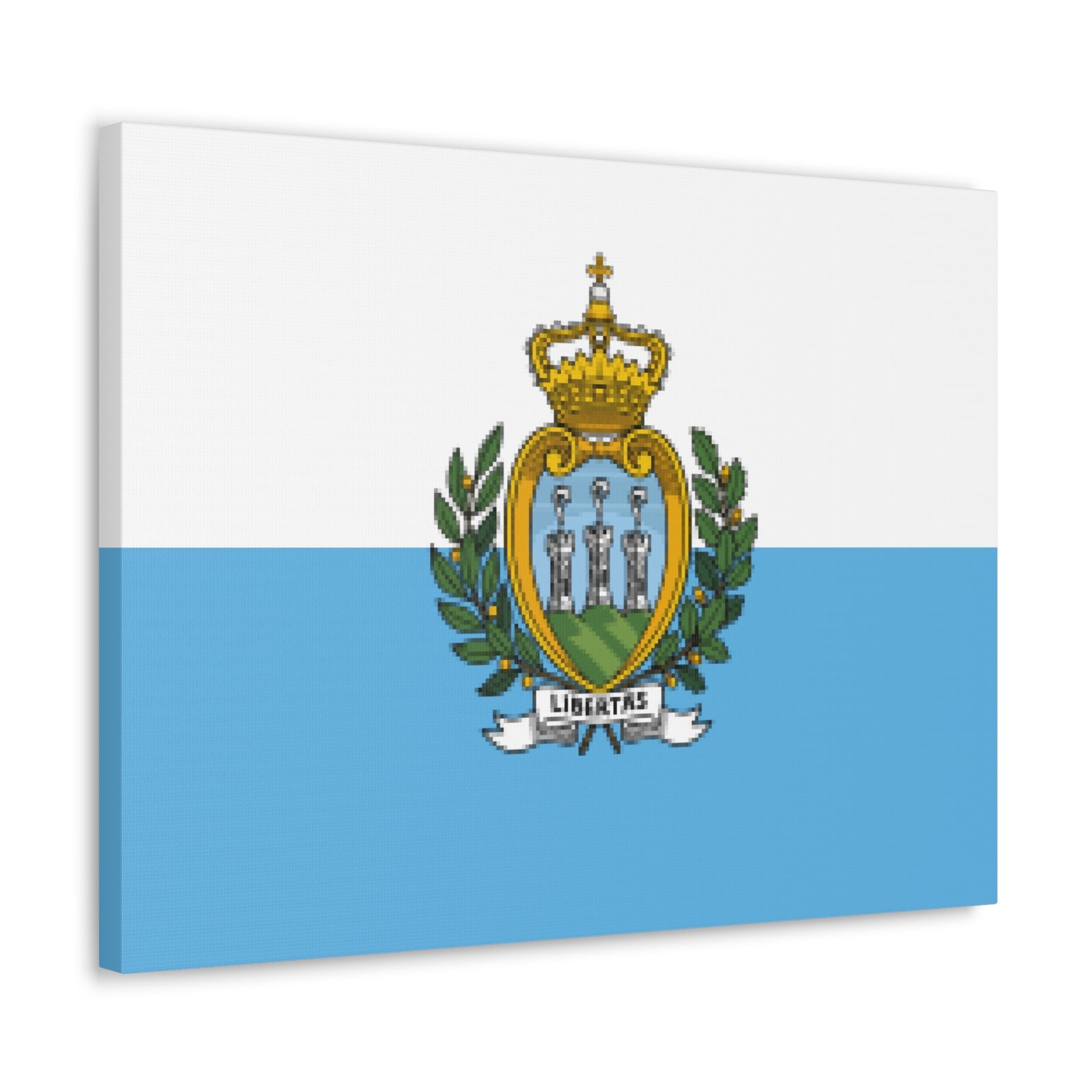 San Marino Country Flag Canvas Vibrant Wall Art Unframed Home Decor-Express Your Love Gifts