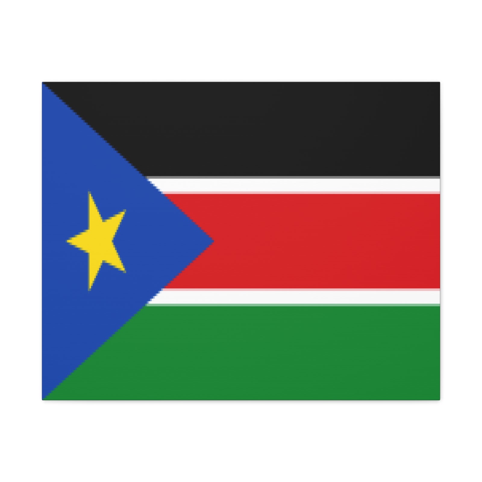 South Sudan Country Flag Canvas Vibrant Wall Art Unframed Home Decor-Express Your Love Gifts