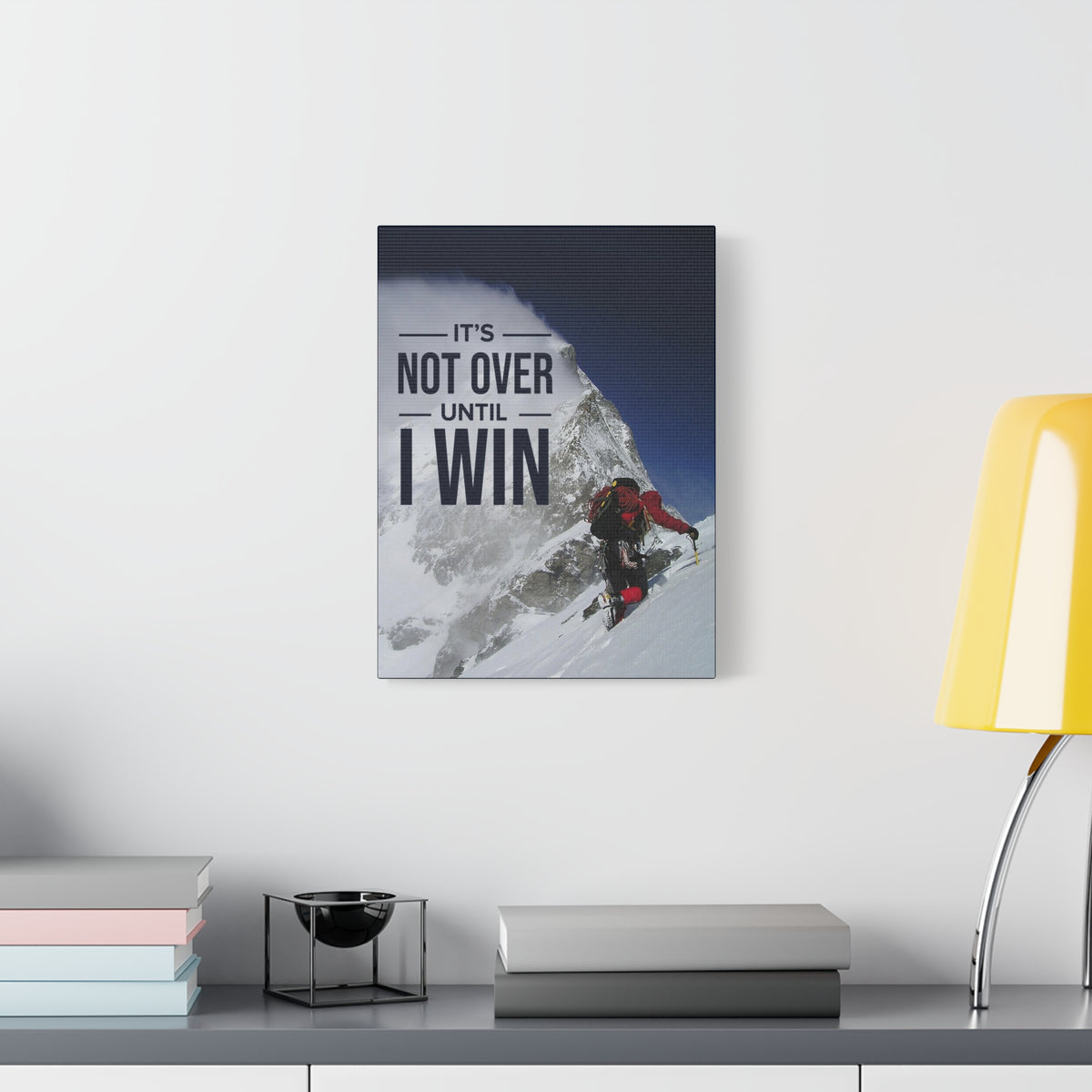 It's Not Over Till I Win Motivational Verse Inspiring Wall Art-Express Your Love Gifts