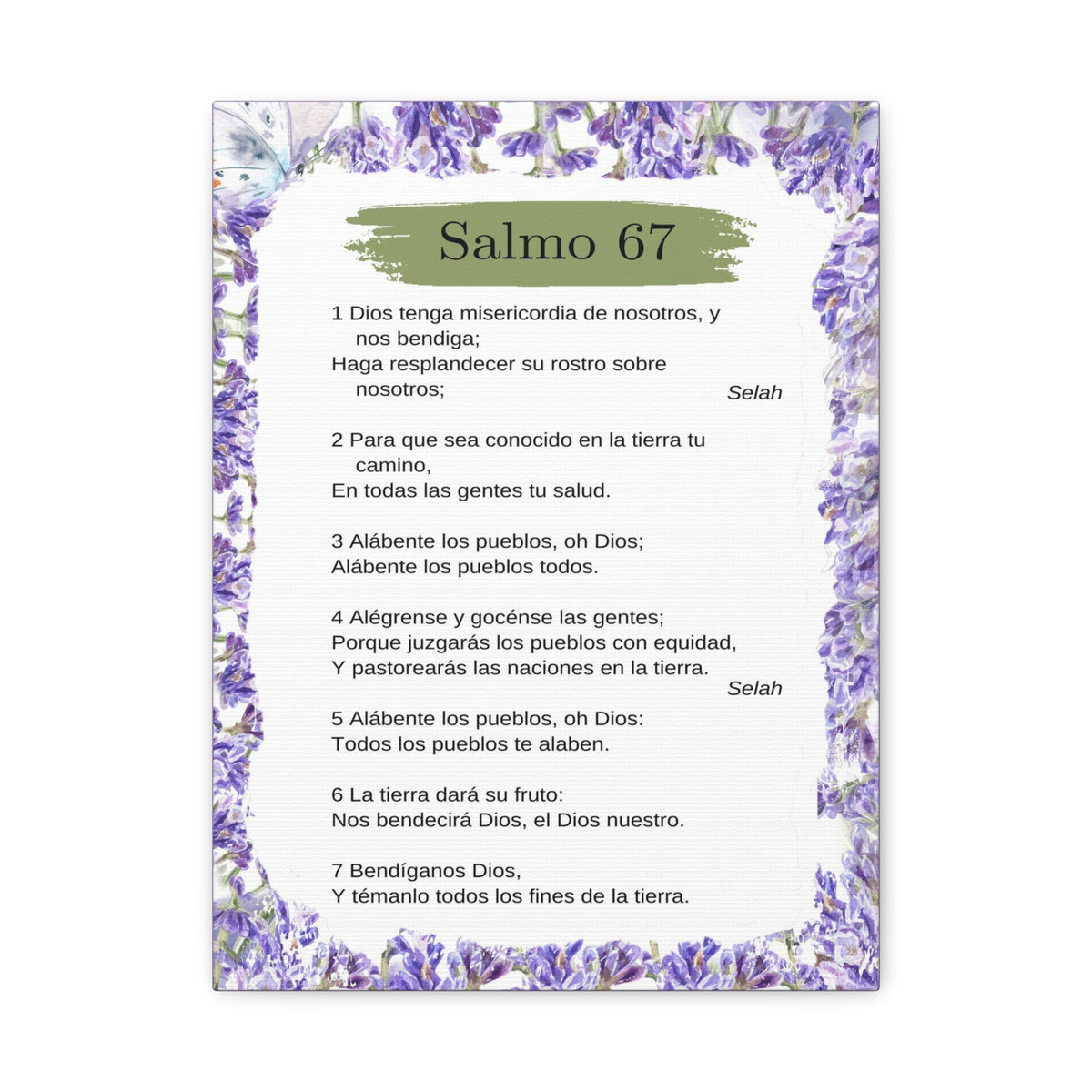 Salmo 67 Impresión De Arte Cristiano en la Pared Lista Para Colgar-Express Your Love Gifts