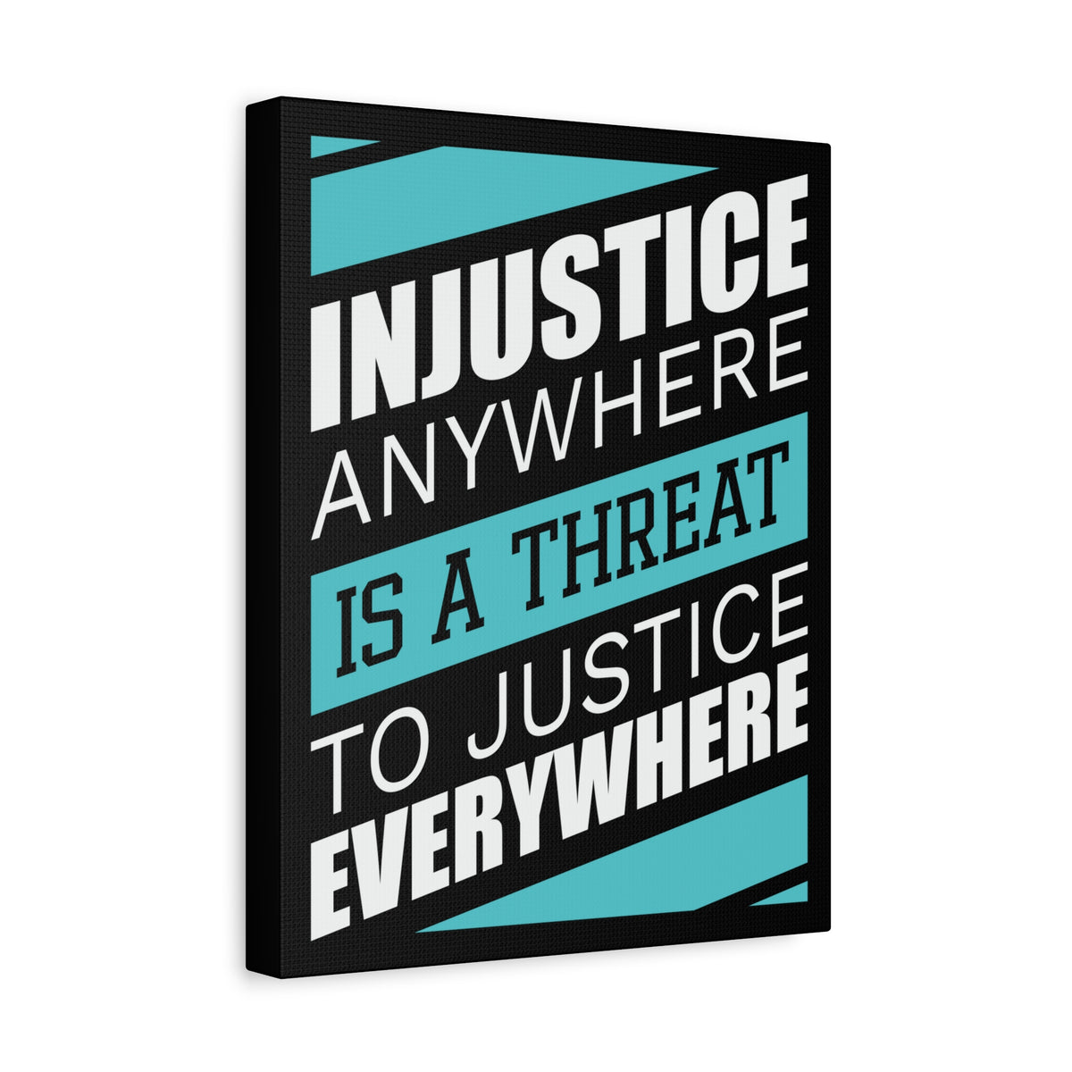 Inspirational Quote Canvas Threat To Justice Wall Art Motivational Motto Inspiring Prints Artwork Decor Ready to Hang-Express Your Love Gifts