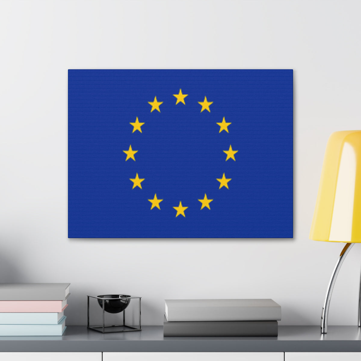 European Union Country Flag Canvas Vibrant Wall Art Unframed Home Decor-Express Your Love Gifts
