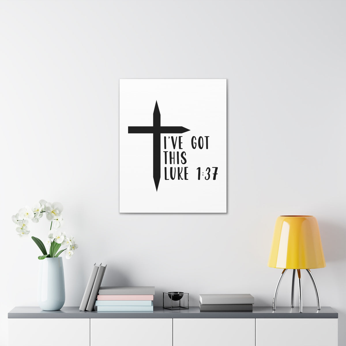 Scripture Walls Luke 1:37 I've Got This Bible Verse Canvas Christian Wall Art Ready to Hang Unframed-Express Your Love Gifts