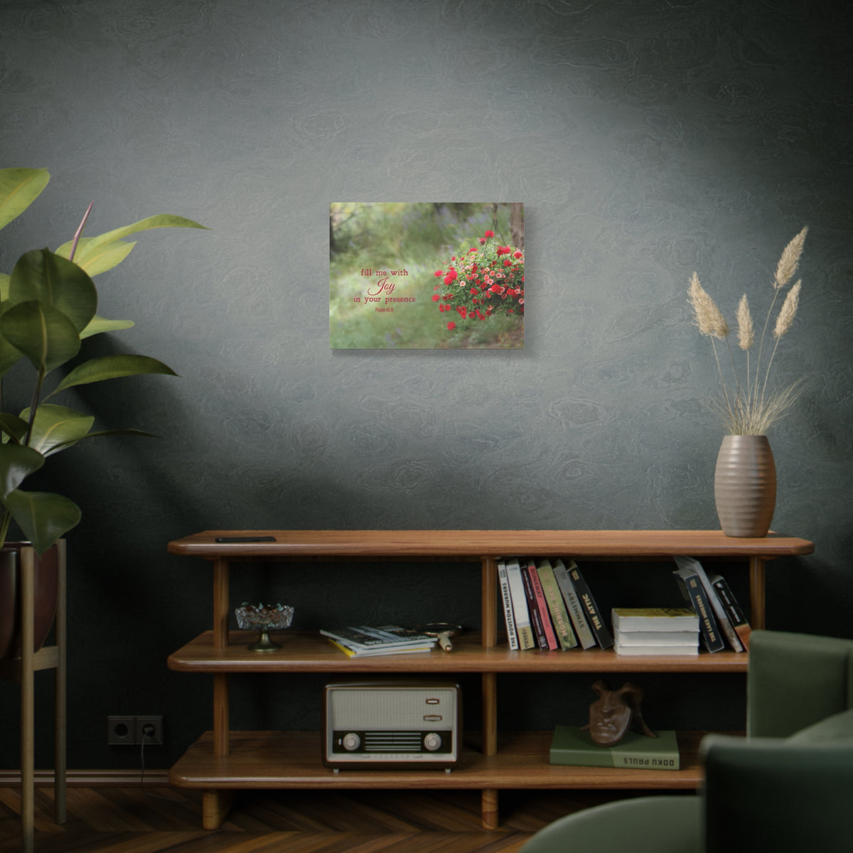 Scripture Canvas Your Presence Psalm 16:11 Christian Wall Art Bible Verse Print Ready to Hang-Express Your Love Gifts