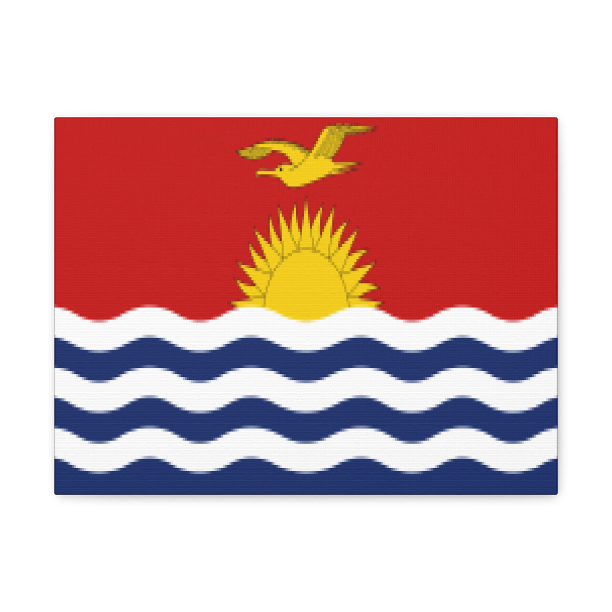 Kiribati Country Flag Canvas Vibrant Wall Art Unframed Home Decor-Express Your Love Gifts
