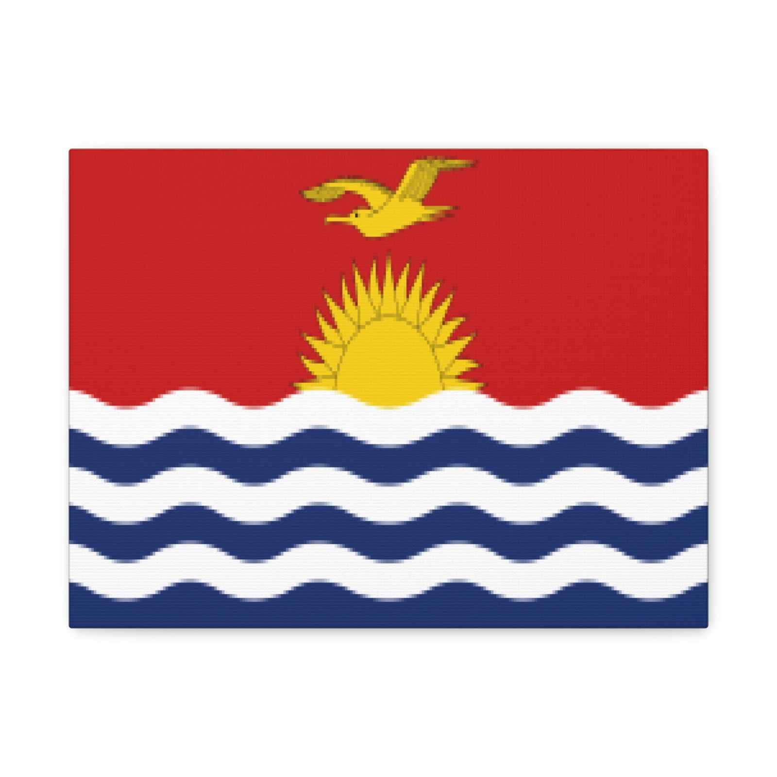 Kiribati Country Flag Canvas Vibrant Wall Art Unframed Home Decor-Express Your Love Gifts
