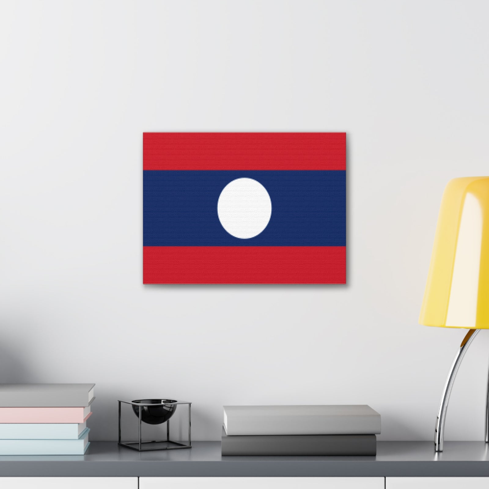 Laos Country Flag Canvas Vibrant Wall Art Unframed Home Decor-Express Your Love Gifts