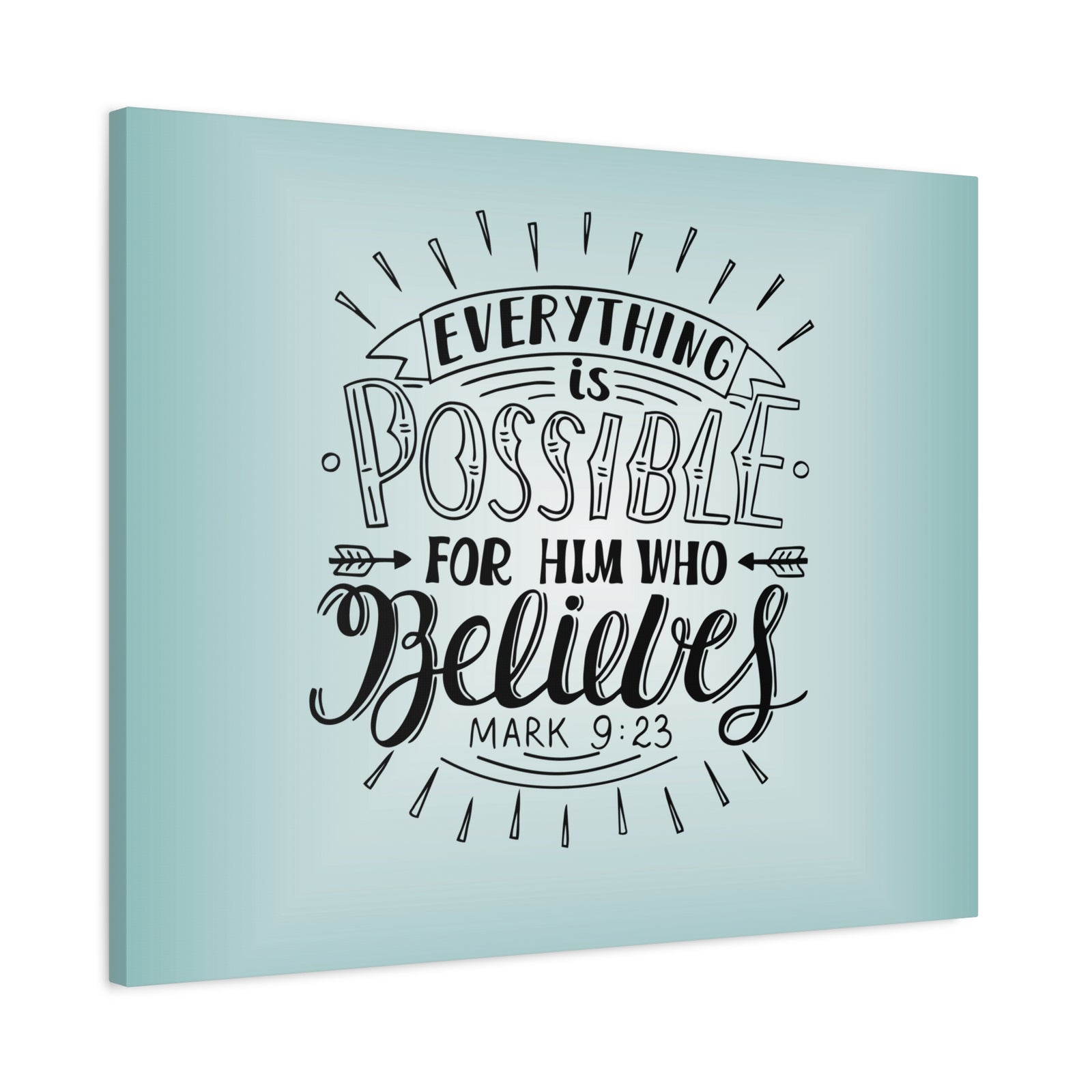 Scripture Canvas Trust in the Name of the Lord Psalm 20:7 Christian Wall Art Bible Verse Print Ready To Hang-Express Your Love Gifts