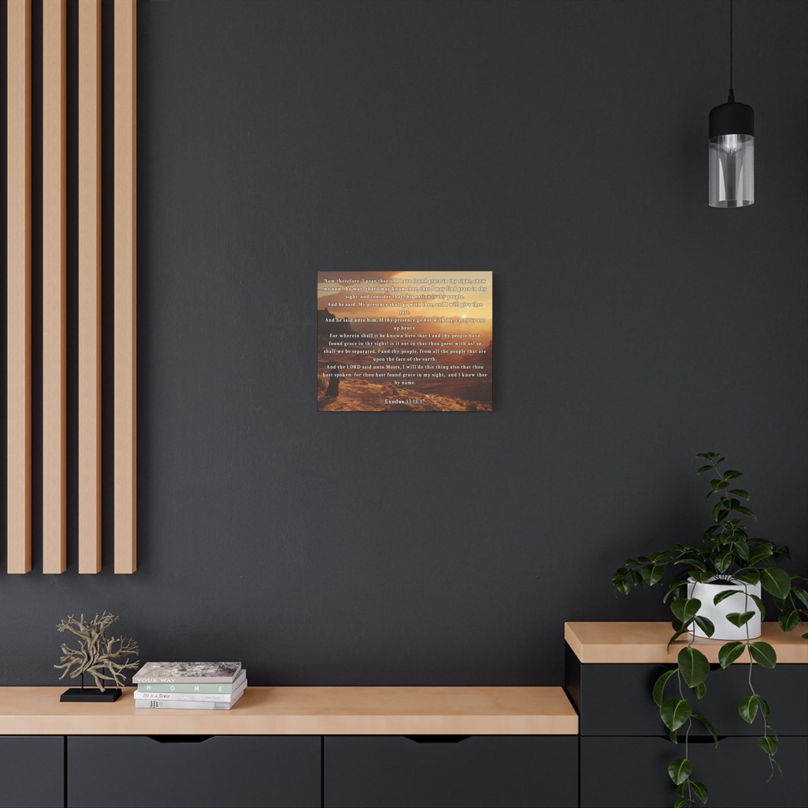 Scripture Walls Exodus 33:13-17 KJV Christian Wall Art Print Ready to Hang Unframed-Express Your Love Gifts
