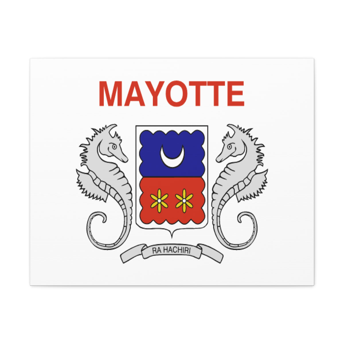 Mayotte Country Flag Canvas Vibrant Wall Art Unframed Home Decor-Express Your Love Gifts