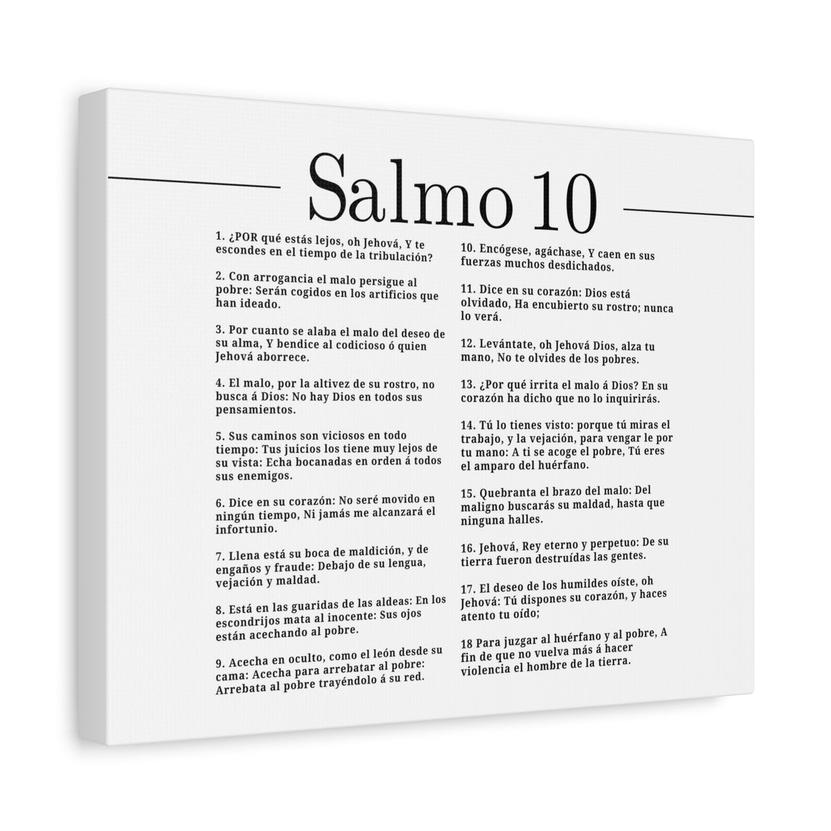 Salmo 10 Impresión De Arte Cristiano en la Pared Lista Para Colgar-Express Your Love Gifts