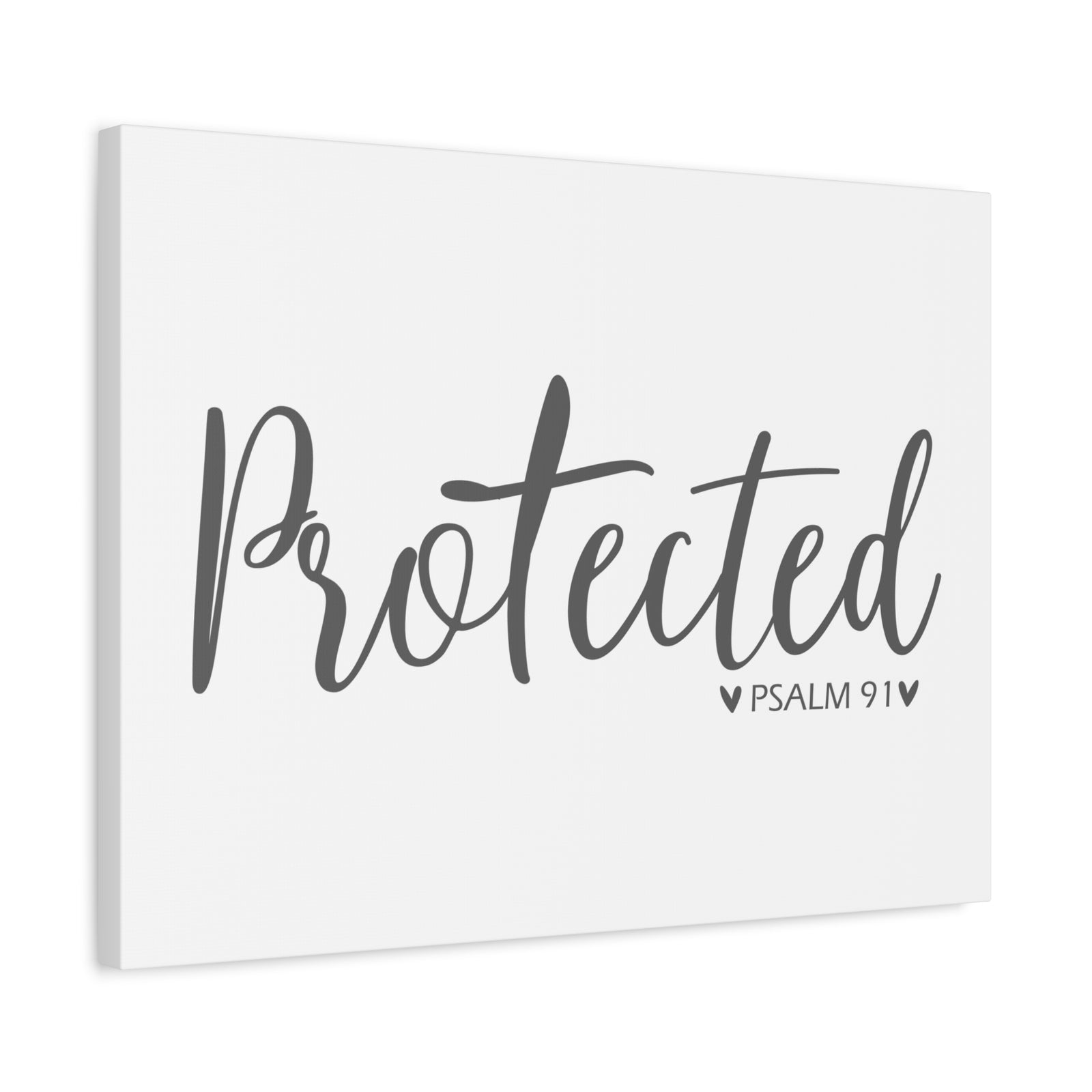 Scripture Canvas Protected Psalm 91 Christian Wall Art Bible Verse Print Ready to Hang-Express Your Love Gifts