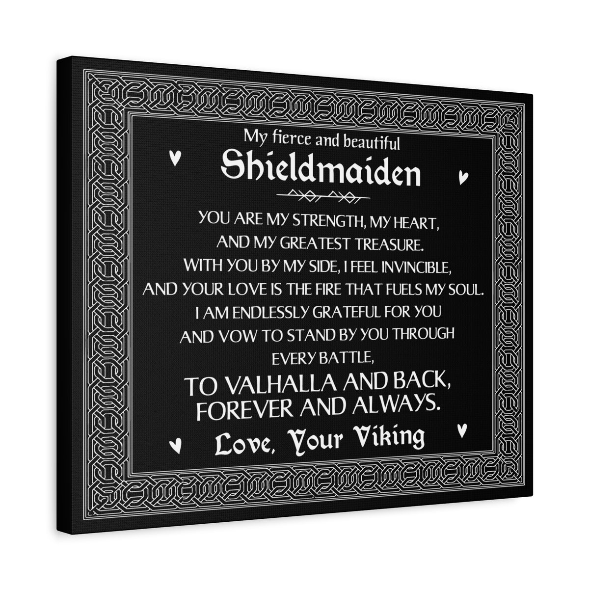 My Shieldmaiden Romantic Inspirational Print Ready to Hang Artwork Unframed-Express Your Love Gifts