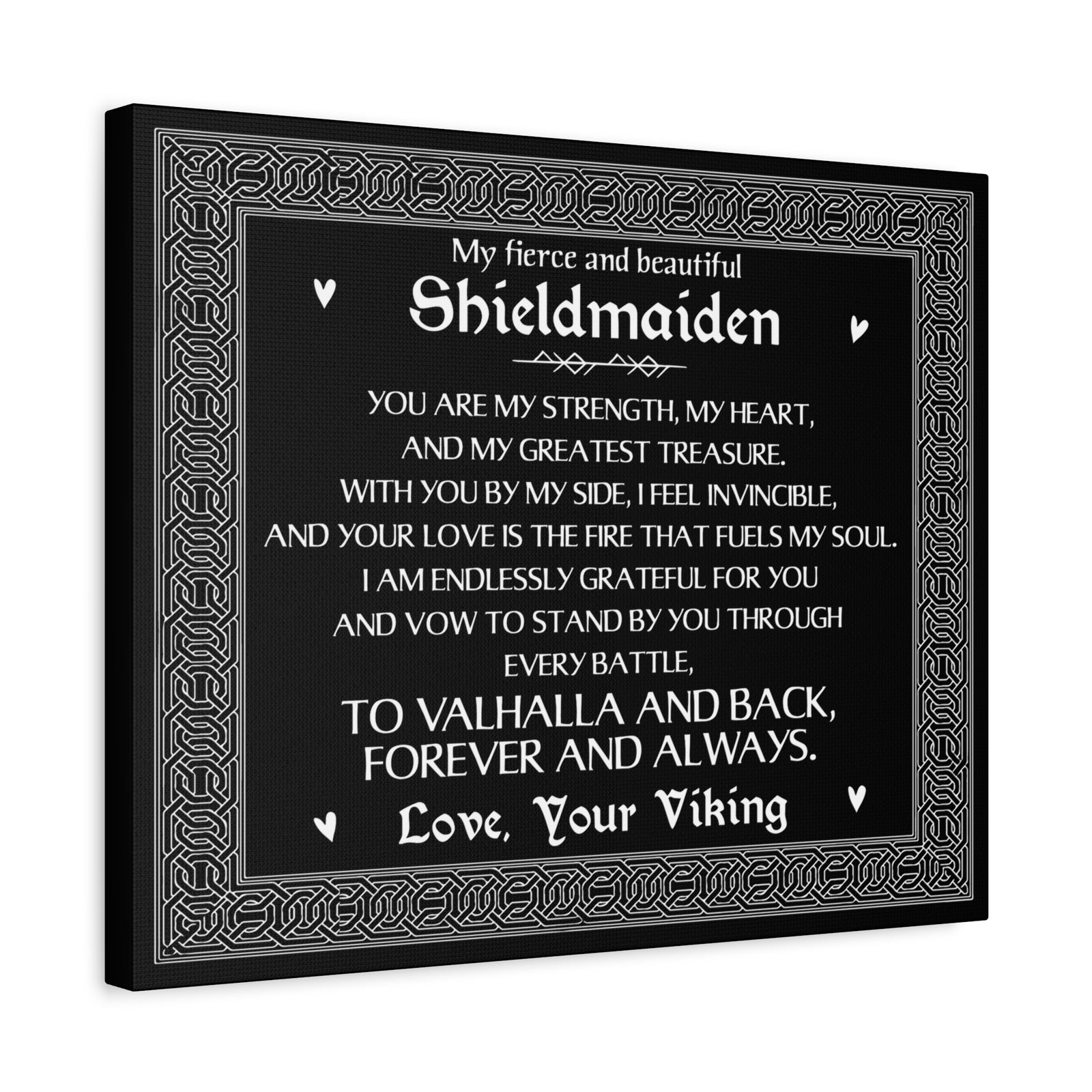 My Shieldmaiden Romantic Inspirational Print Ready to Hang Artwork Unframed-Express Your Love Gifts