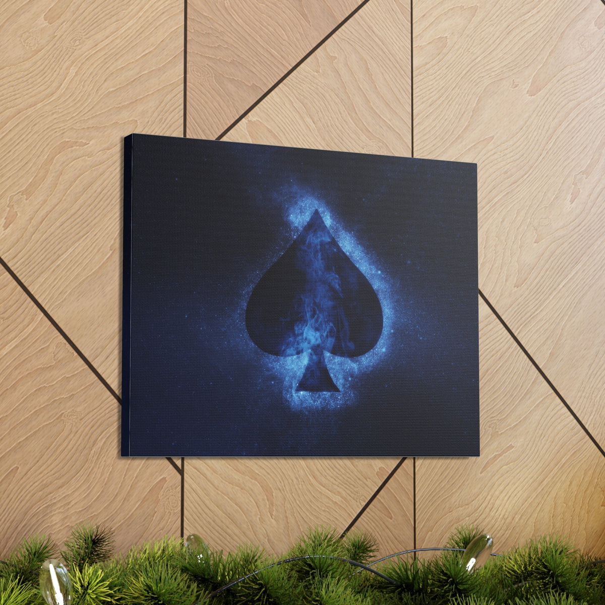 Abstract Spades Playing Card Canvas Wall Art for Home Decor Ready-to-Hang-Express Your Love Gifts