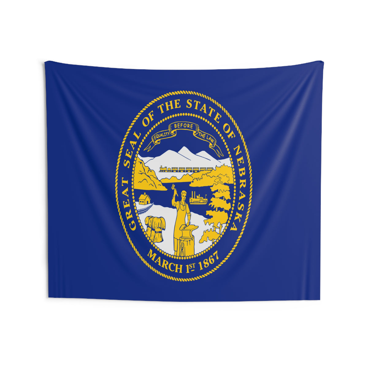 Nebraska State Flag Wall Hanging Tapestry-Express Your Love Gifts