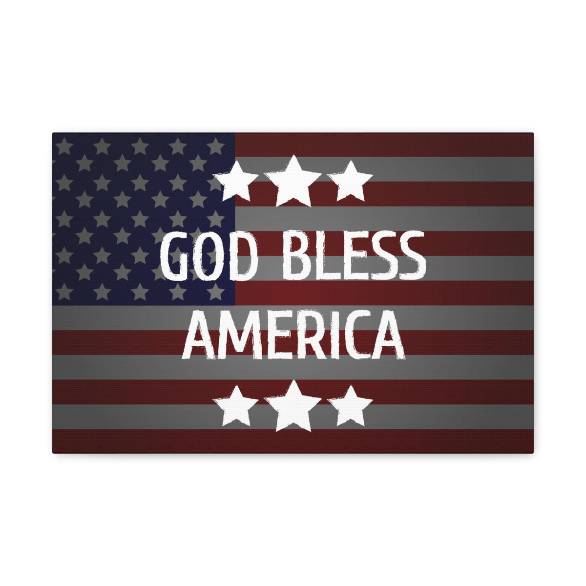 God Bless America Flag Day Concept Canvas Wall Art for Home Decor Ready-to-Hang-Express Your Love Gifts