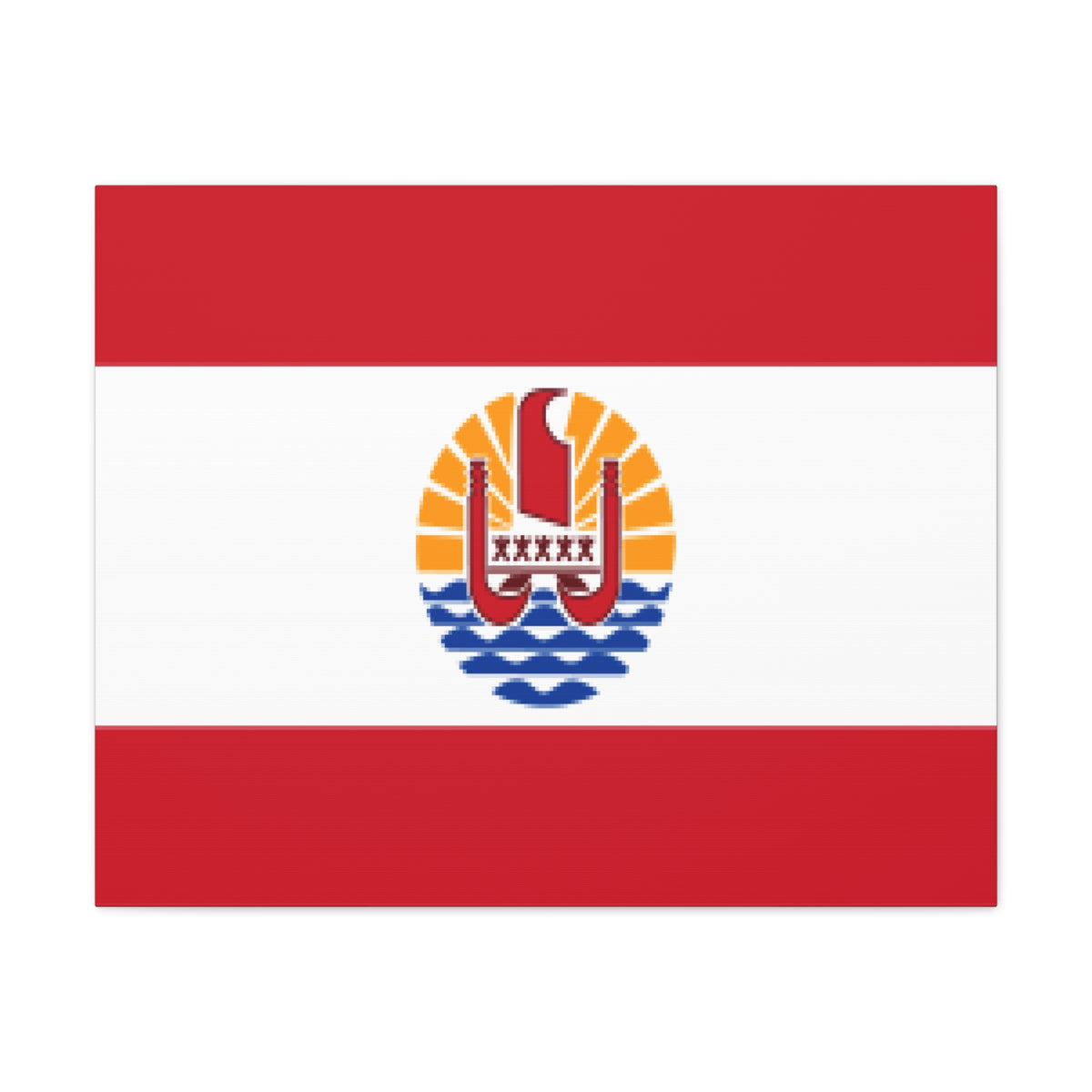 French Polynesia Country Flag Canvas Vibrant Wall Art Unframed Home Decor-Express Your Love Gifts